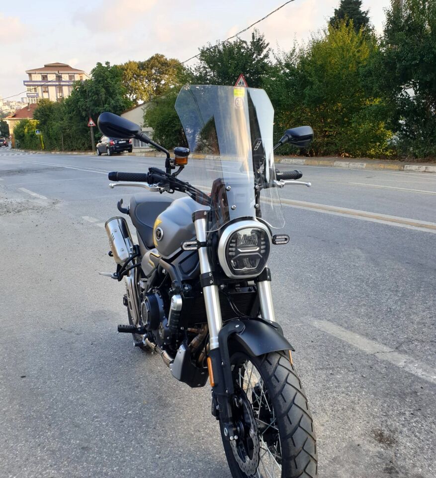 MOTOCAM Voge ACX 525 Ön Cam 2023-2026 Model 58cm Şeffaf Renkli 4mm