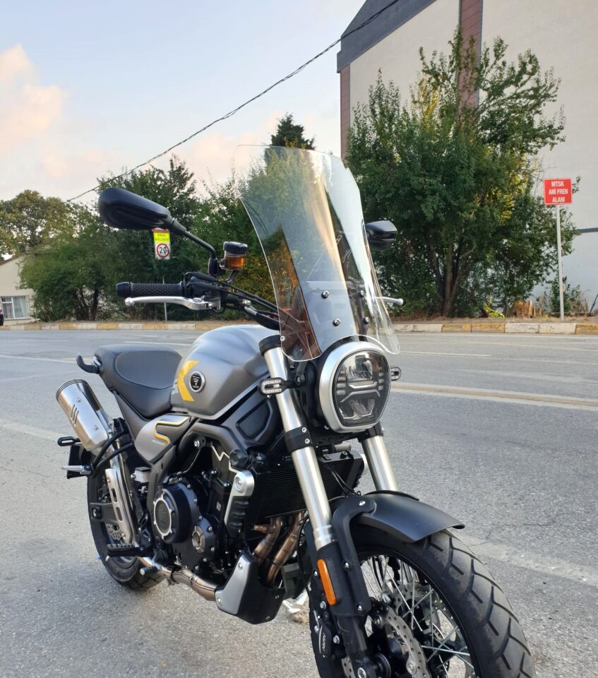 MOTOCAM Voge ACX 525 Ön Cam 2023-2026 Model 58cm Şeffaf Renkli 4mm