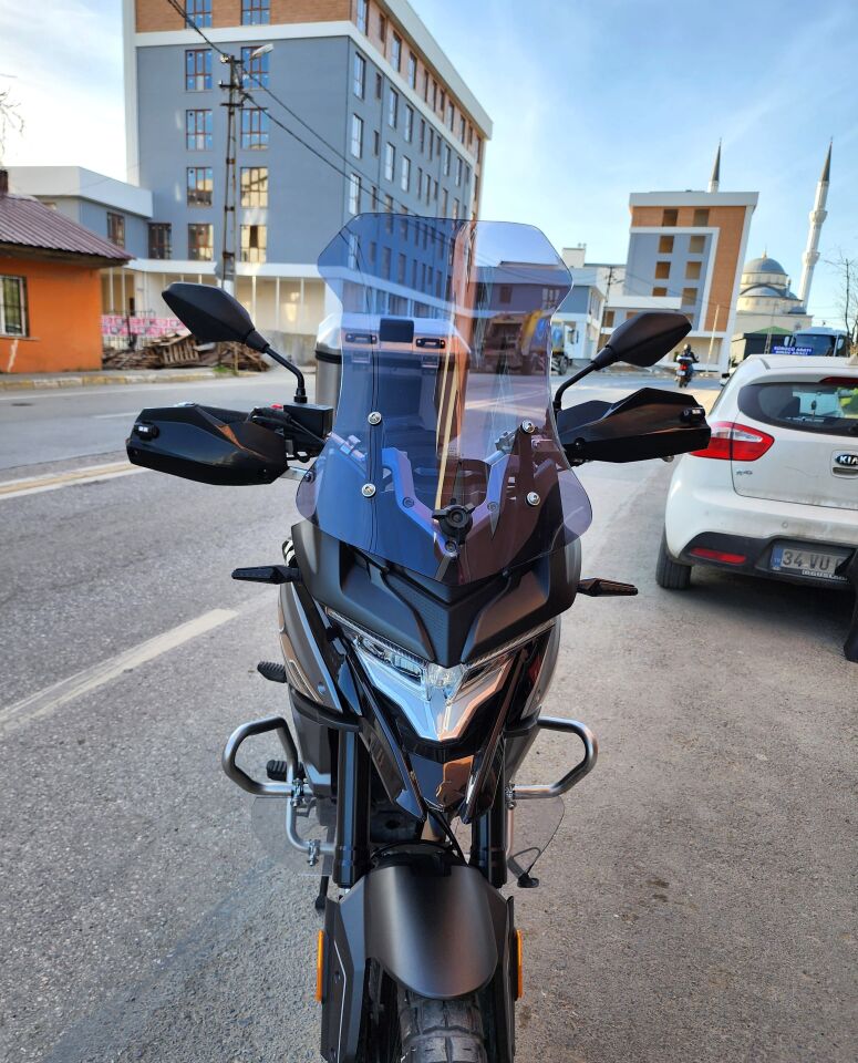 MOTOCAM Voge DS 300 Ön Cam 2021-2026 Model 55cm Füme Renkli 4mm