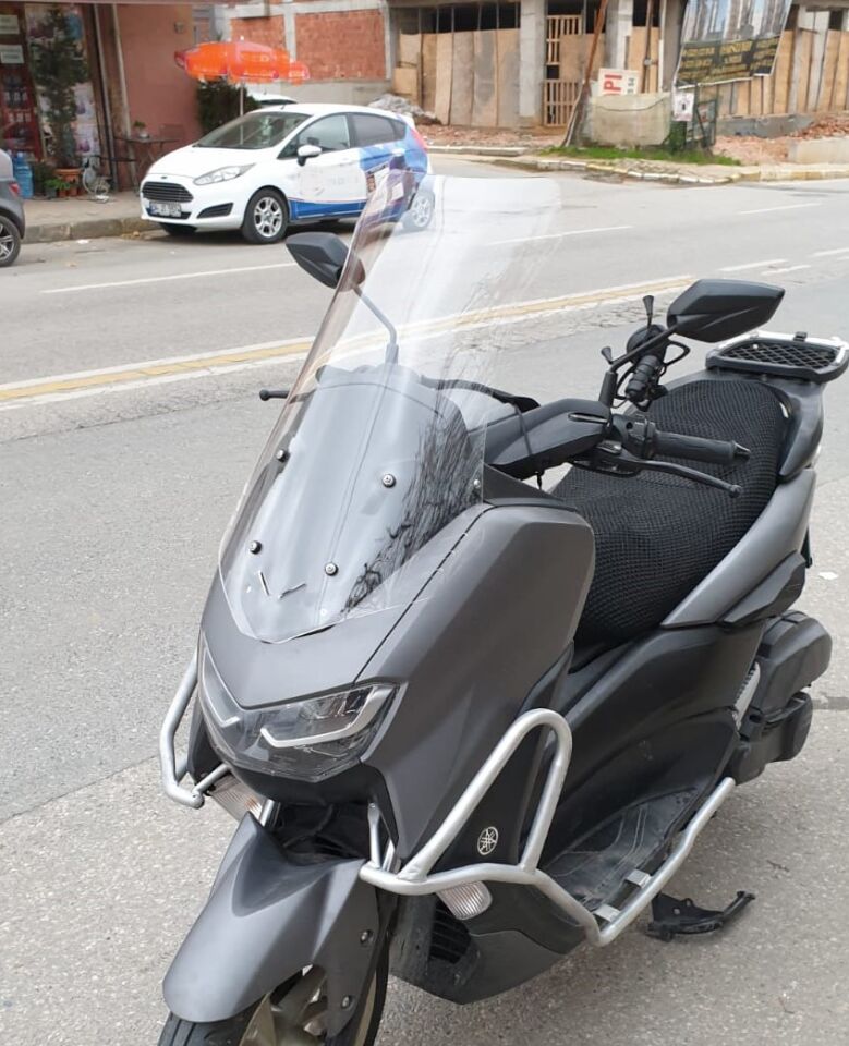 MOTOCAM Falcon Cmax 155 Ön Cam 2023-2026 Model 65cm Şeffaf Renkli 4mm ORTA BOYLU