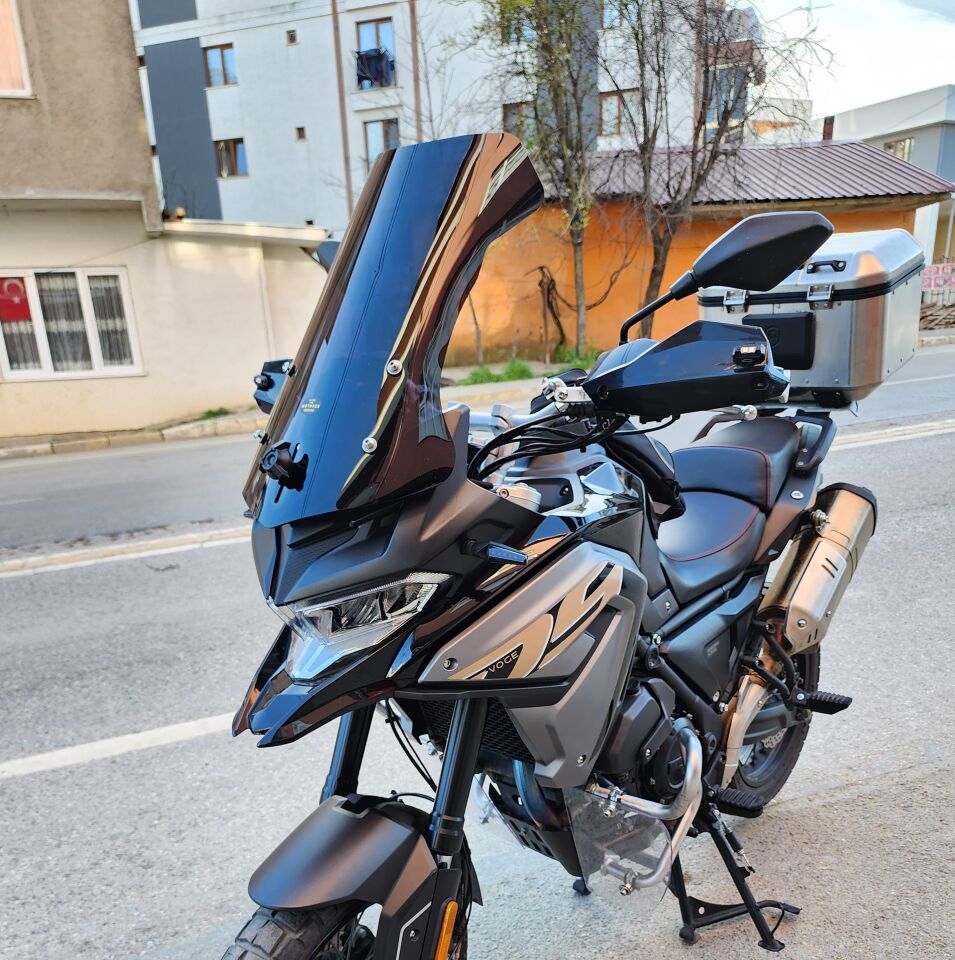 MOTOCAM Voge DS 300 Ön Cam 2021-2026 Model 55cm Siyah Renkli 4mm
