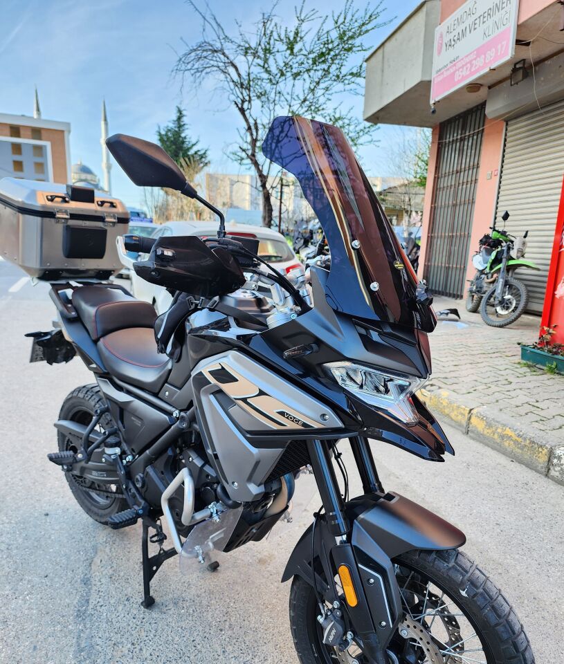 MOTOCAM Voge DS 300 Ön Cam 2021-2026 Model 55cm Siyah Renkli 4mm