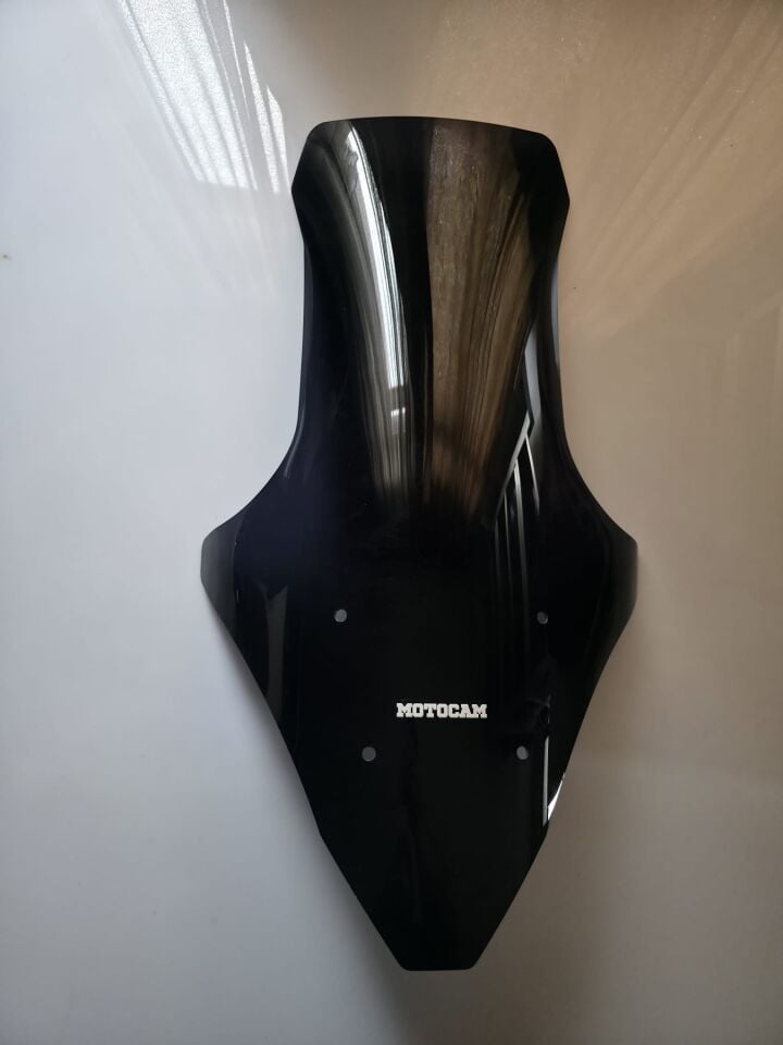 MOTOCAM Falcon Cmax 155 Ön Cam 2023-2026 Model 78cm Siyah Renkli 4mm UZUN