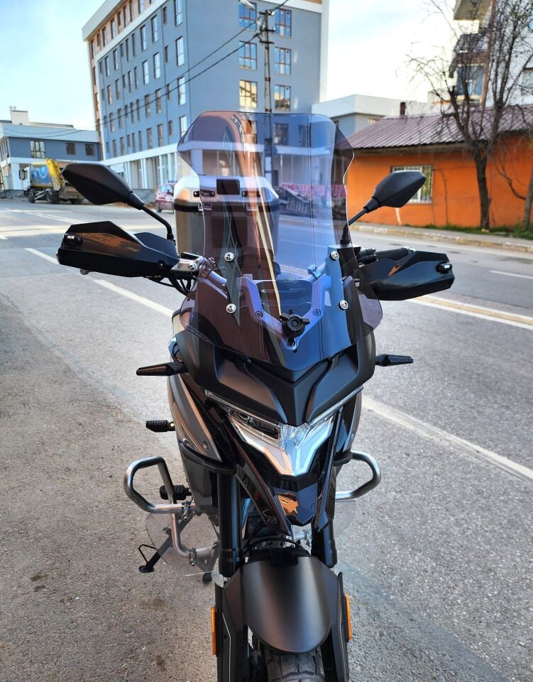 MOTOCAM Voge DS 500 Ön Cam 2021-2026 Model 55cm Füme Renkli 4mm