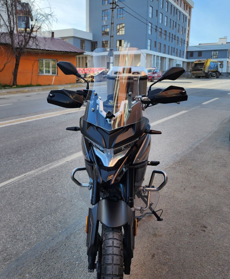 MOTOCAM Voge DS 500 Ön Cam 2021-2026 Model 55cm Şeffaf Renkli 4mm