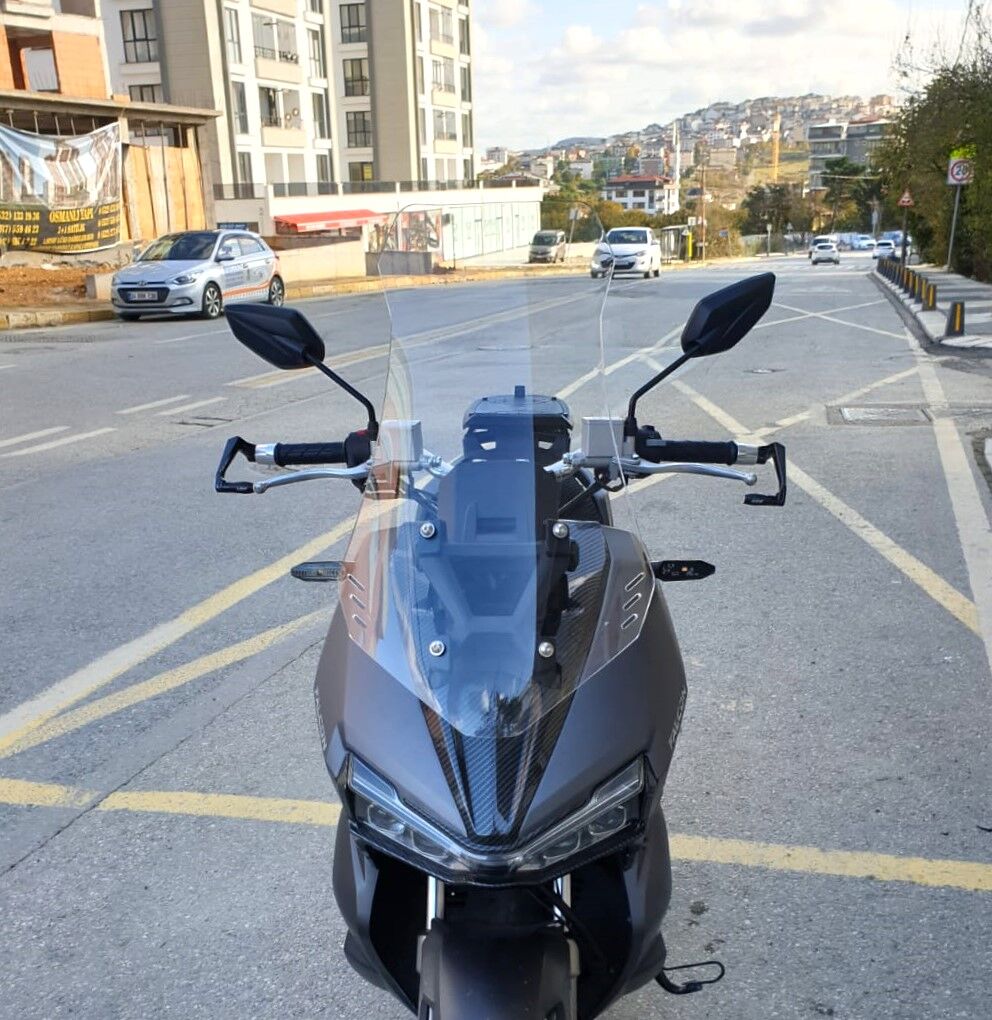 MOTOCAM Falcon Trex 188 Ön Cam 2022-2026 Model 65cm Şeffaf Renkli 4mm ORTA BOYLU