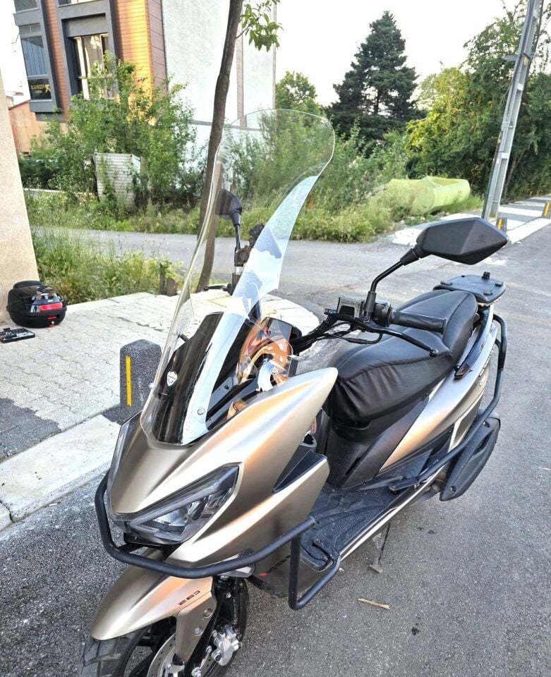 MOTOCAM Küba Newlight 50 Pro Ön Cam 2023-2026 Model 75cm Şeffaf Renkli 4mm UZUN BOYLU