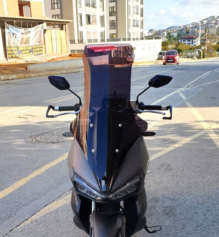 MOTOCAM Falcon Trex 188 Ön Cam 2022-2026 Model 78cm Siyah Renkli 4mm UZUN