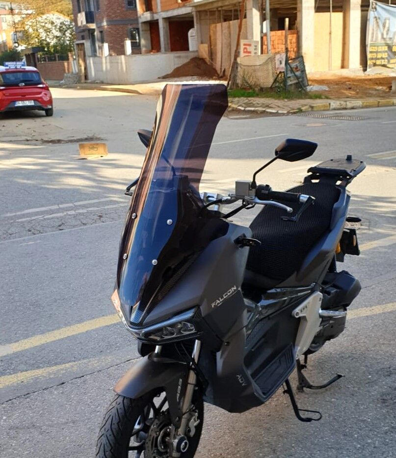 MOTOCAM Falcon Trex 188 Ön Cam 2022-2026 Model 78cm Siyah Renkli 4mm UZUN