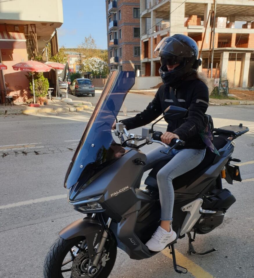 MOTOCAM Falcon Trex 188 Ön Cam 2022-2026 Model 78cm Siyah Renkli 4mm UZUN