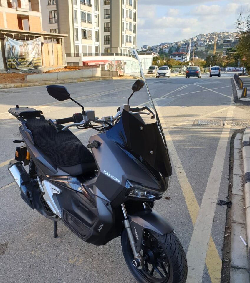 MOTOCAM Falcon Trex 188 Ön Cam 2022-2026 Model 78cm Şeffaf Renkli 4mm UZUN