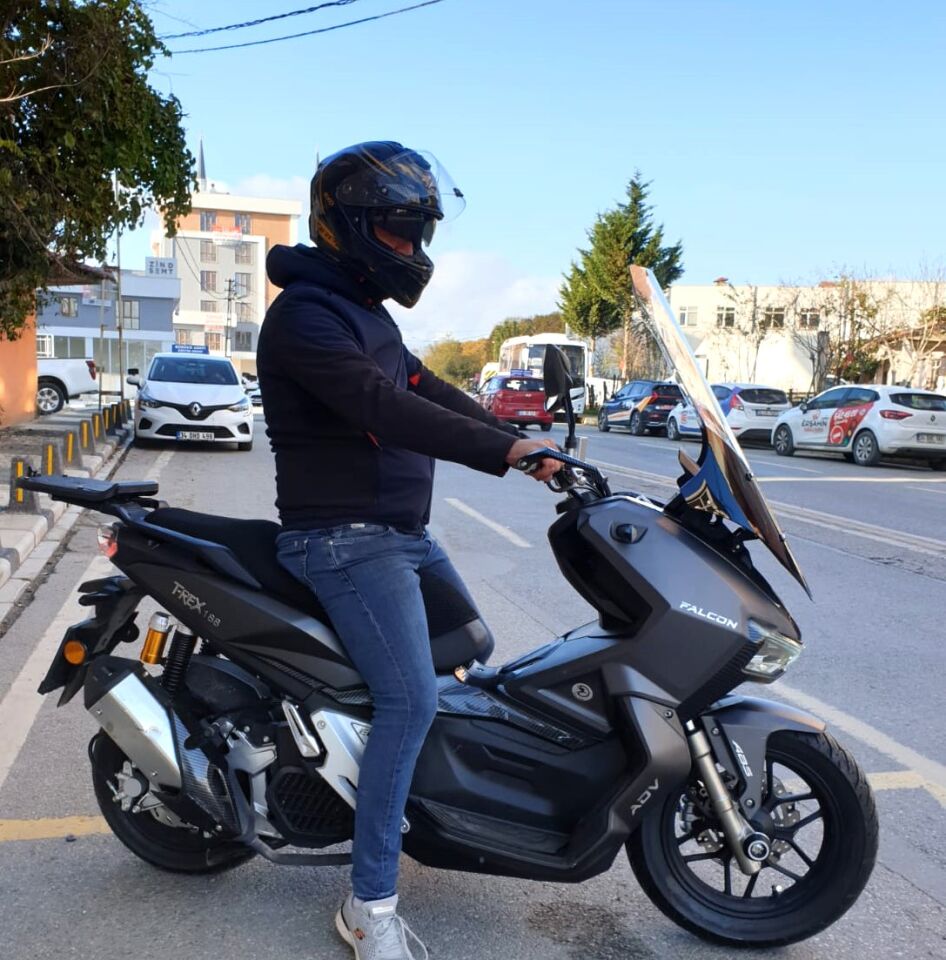 MOTOCAM Falcon Trex 188 Ön Cam 2022-2026 Model 78cm Şeffaf Renkli 4mm UZUN