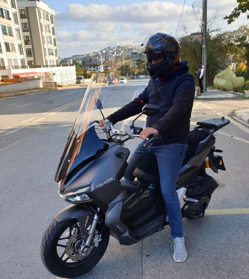 MOTOCAM Falcon Trex 188 Ön Cam 2022-2026 Model 78cm Şeffaf Renkli 4mm UZUN