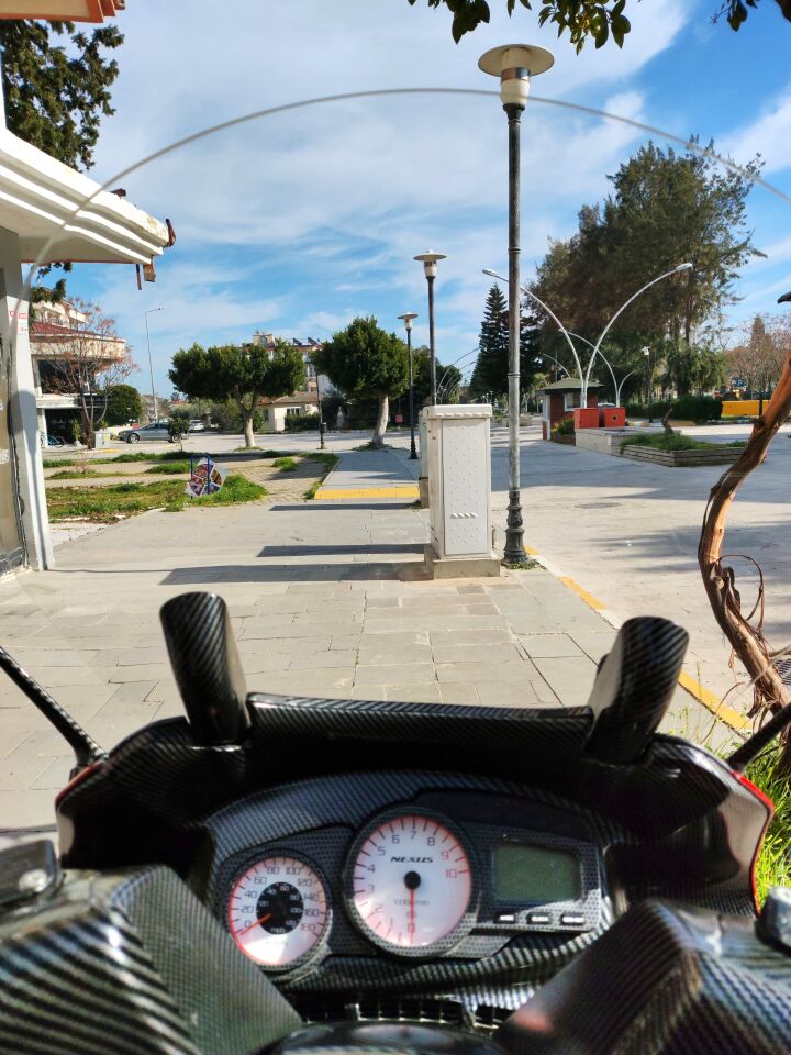 MOTOCAM Gilera Nexus 500 Ön Cam 2004-2008 Model 58cm Şeffaf Renkli 4mm