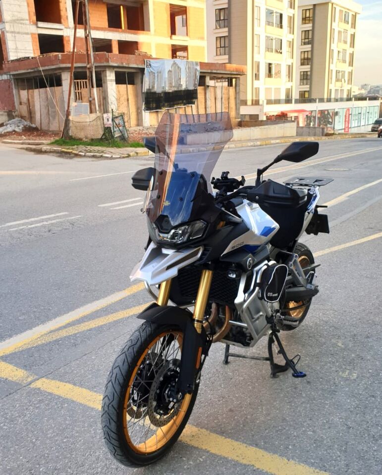 MOTOCAM Voge DS 900 X Siperlik Ön Cam 2025 Model 53cm Füme Renkli 4mm