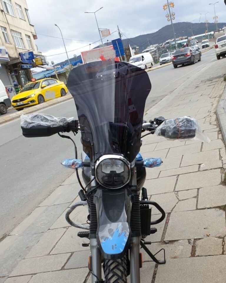 MOTOCAM Hero X Pulse Ön Cam 2020-2025 Model 46cm Siyah Renkli 4mm