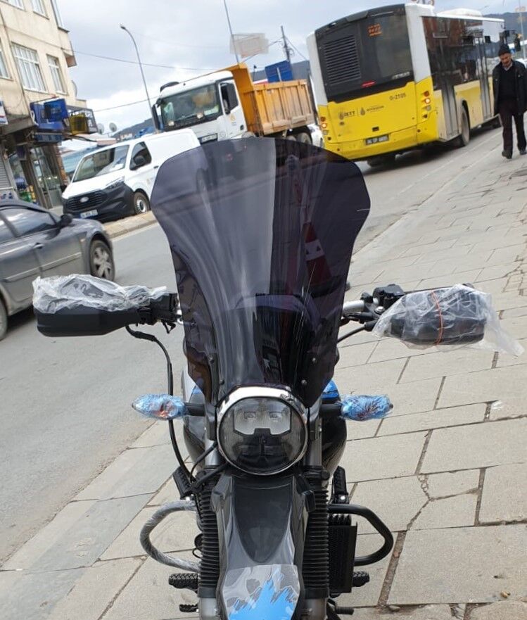 MOTOCAM Hero X Pulse Ön Cam 2020-2025 Model 46cm Siyah Renkli 4mm