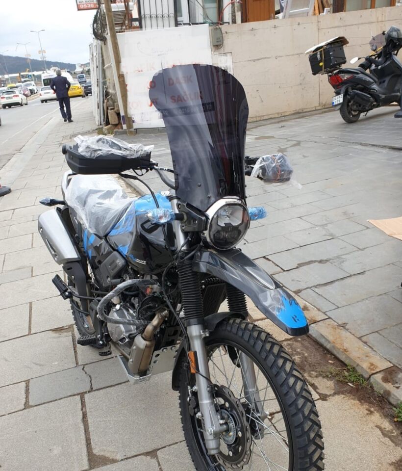 MOTOCAM Hero X Pulse Ön Cam 2020-2025 Model 46cm Siyah Renkli 4mm