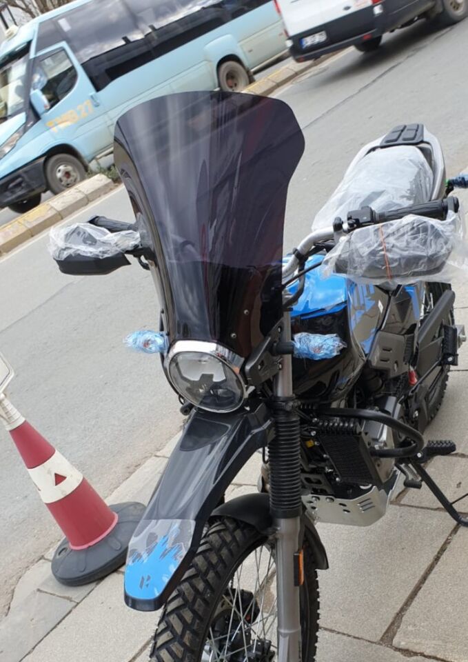 MOTOCAM Hero X Pulse Ön Cam 2020-2025 Model 46cm Siyah Renkli 4mm