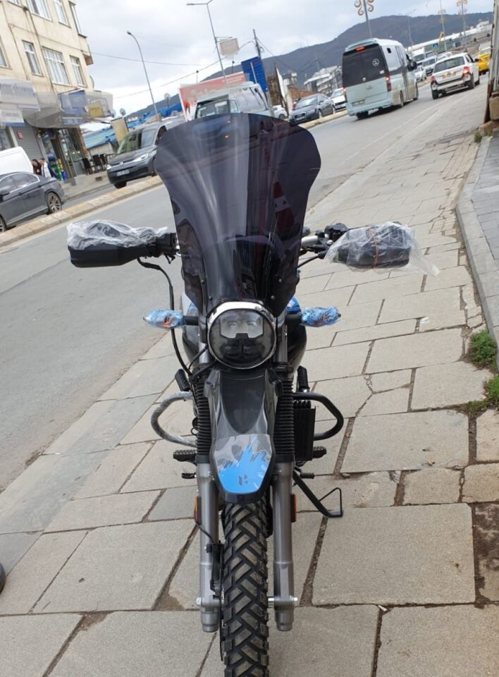 MOTOCAM Hero X Pulse Ön Cam 2020-2025 Model 46cm Siyah Renkli 4mm