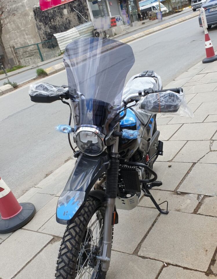 MOTOCAM Hero X Pulse Ön Cam 2020-2025 Model 46cm Füme Renkli 4mm UZUN CAM