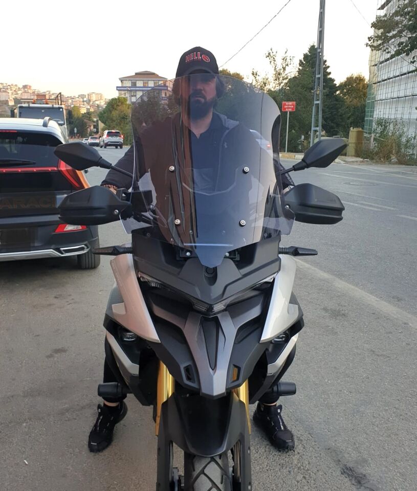 MOTOCAM Voge DSX 525 Ön Cam 2023-2026 Model 56cm Füme Renkli 4mm