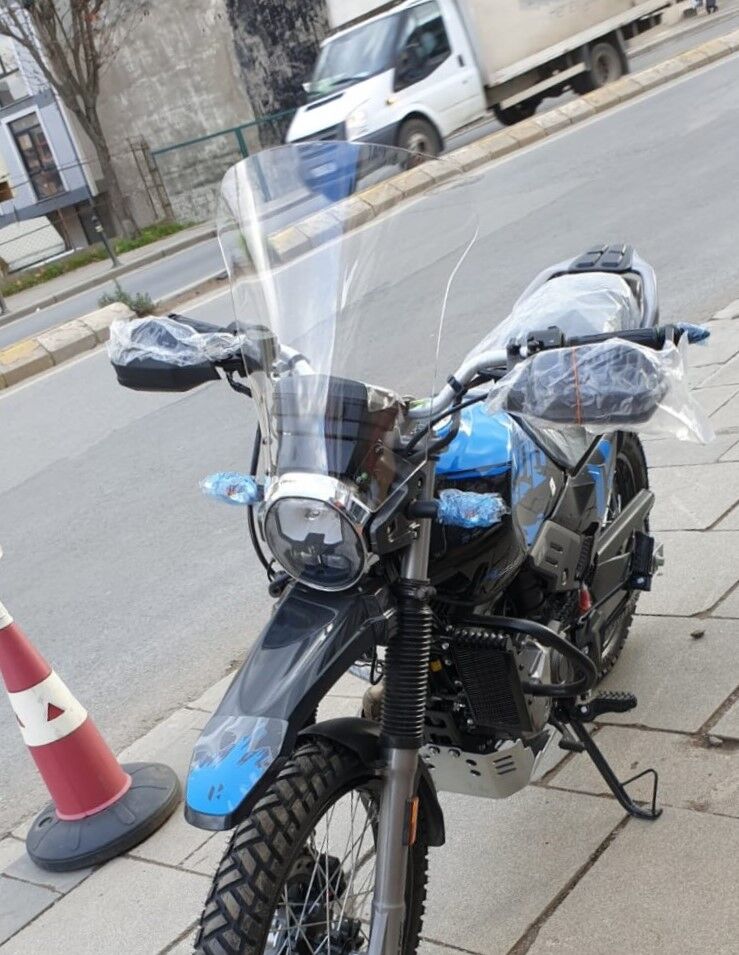 MOTOCAM Hero X Pulse Siperlik Ön Cam 2020-2025 Model 46cm Şeffaf Renkli 4mm