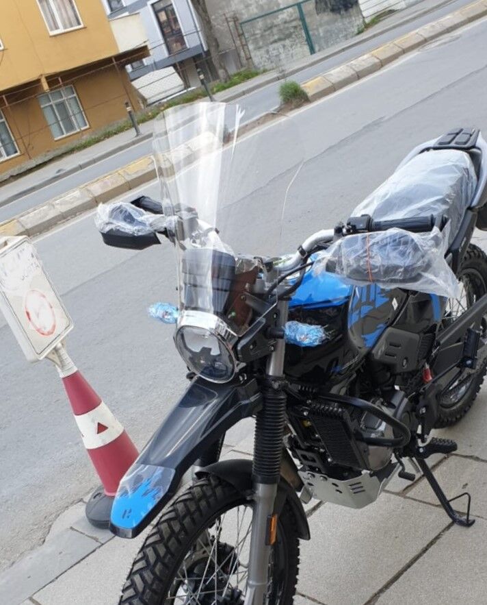 MOTOCAM Hero X Pulse Siperlik Ön Cam 2020-2025 Model 46cm Şeffaf Renkli 4mm