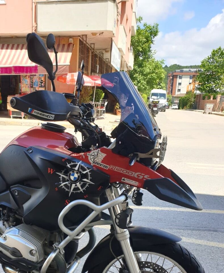 MOTOCAM Bmw R 1200 GS Ön Cam 2004-2012 Model 50cm Siyah Renkli 4mm UZUN