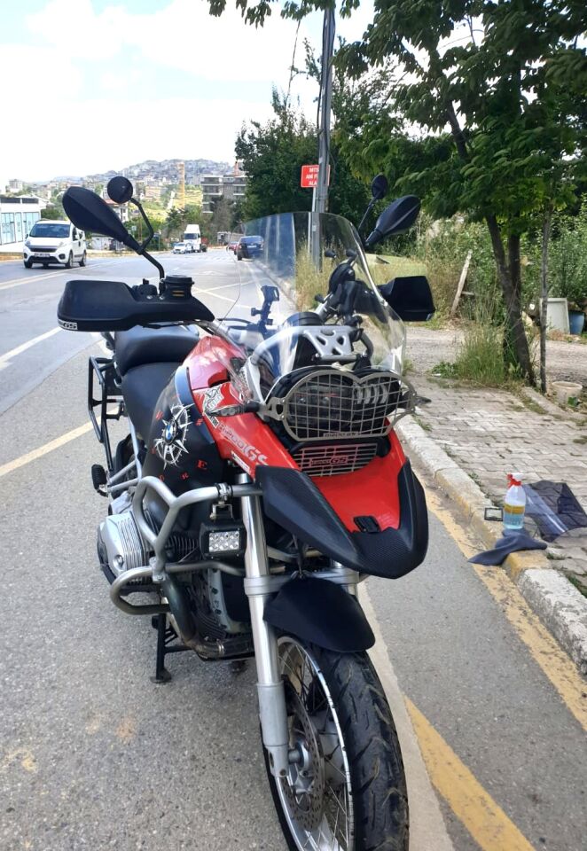 MOTOCAM Bmw R 1200 GS Ön Cam 2004-2012 Model 50cm Şeffaf Renkli 4mm UZUN