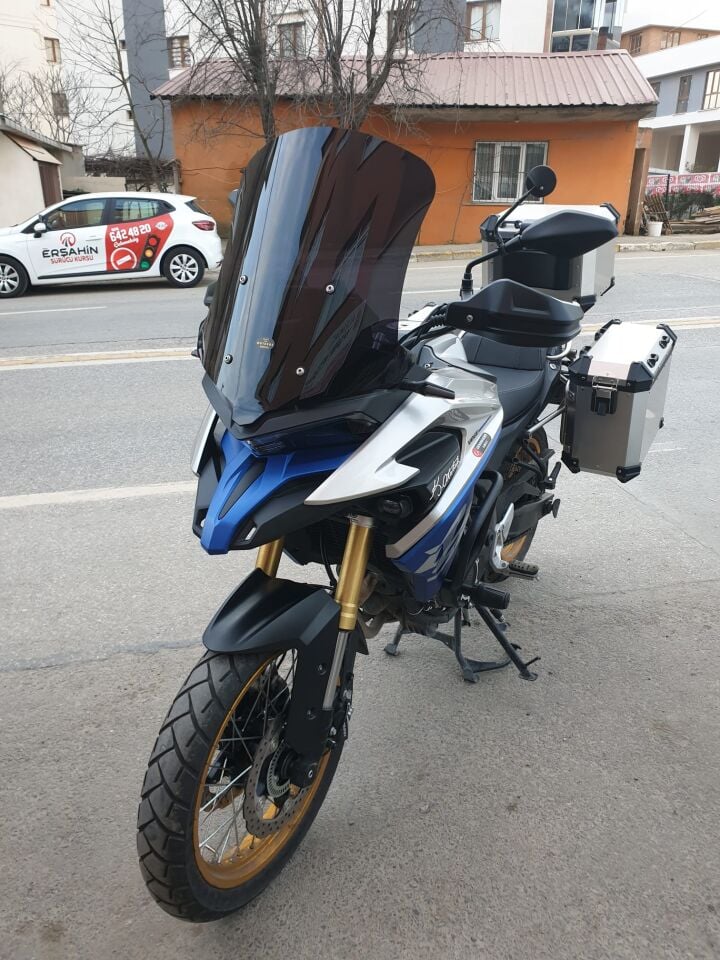 MOTOCAM Voge DSX 525 Ön Cam 2023-2026 Model 65cm Siyah Renkli 4mm UZUN CAM