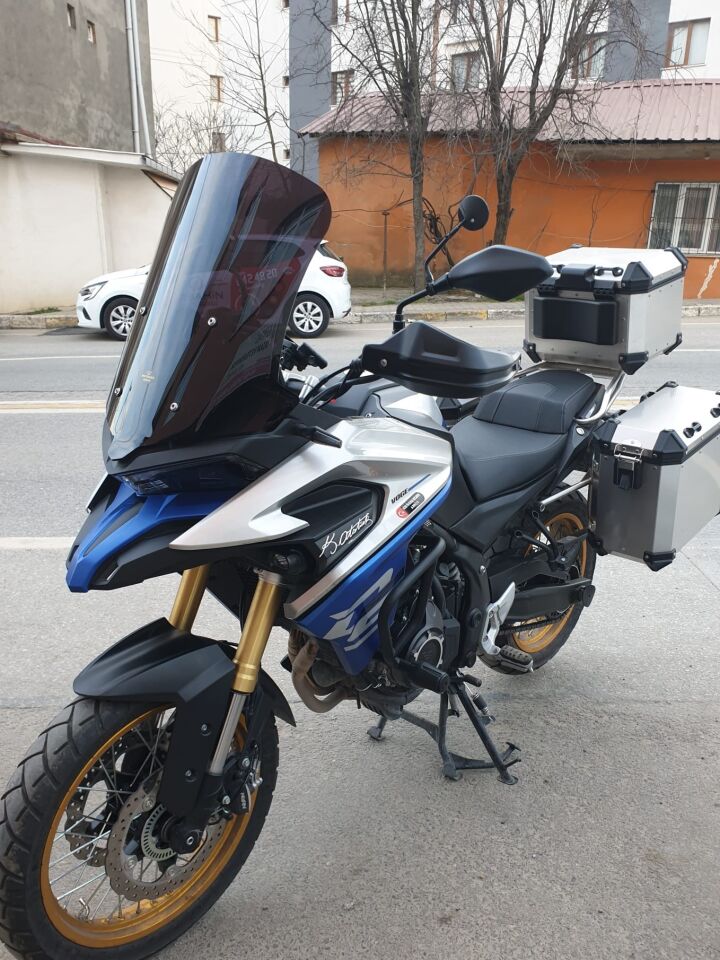 MOTOCAM Voge DSX 525 Ön Cam 2023-2026 Model 65cm Siyah Renkli 4mm UZUN CAM