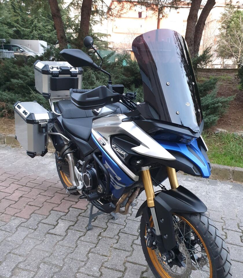 MOTOCAM Voge DSX 525 Ön Cam 2023-2026 Model 65cm Siyah Renkli 4mm UZUN CAM