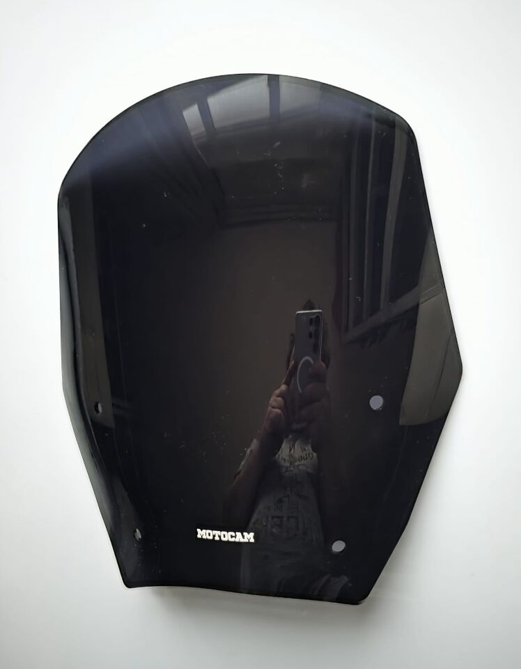 MOTOCAM Bmw R 1300 GS Ön Cam 2023-2026 Model 38cm Siyah Renkli 4mm ORİJİNAL BOYLU