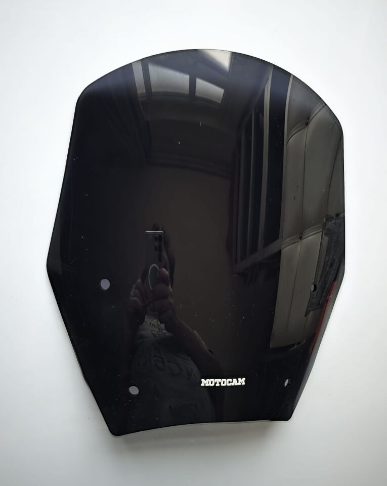 MOTOCAM Bmw R 1300 GS Ön Cam 2023-2026 Model 38cm Siyah Renkli 4mm ORİJİNAL BOYLU