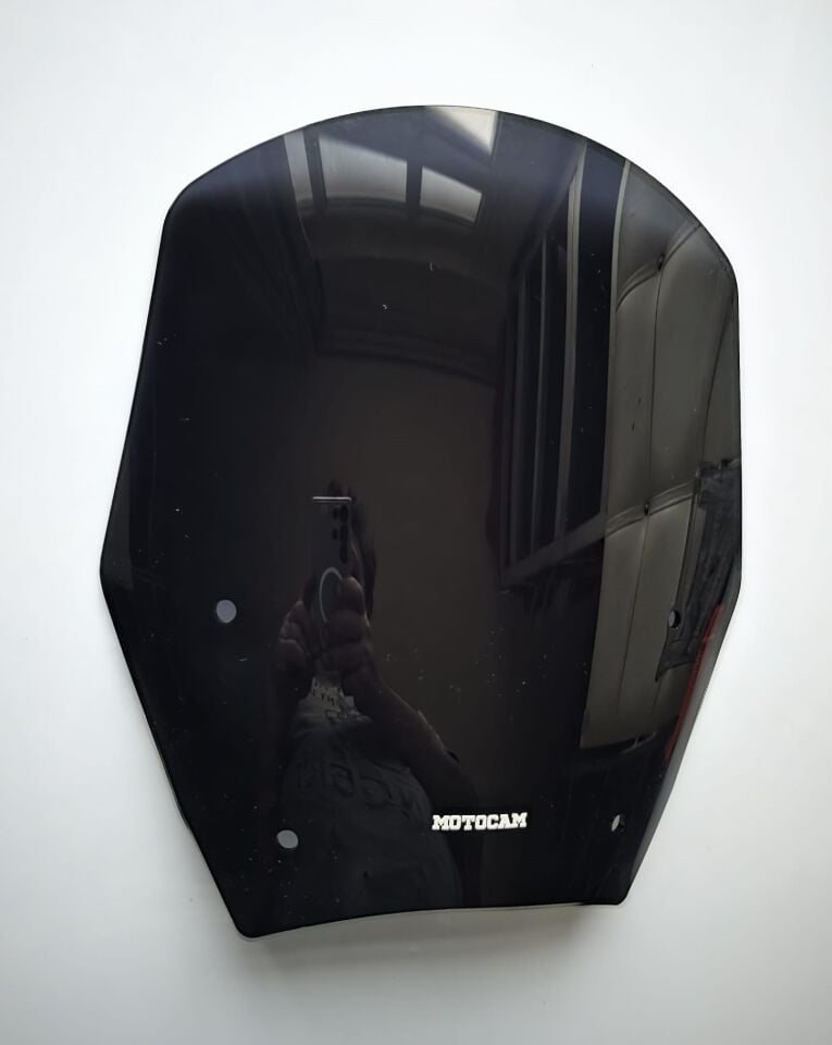 MOTOCAM Bmw R 1300 GS Ön Cam 2023-2026 Model 38cm Siyah Renkli 4mm ORİJİNAL BOYLU