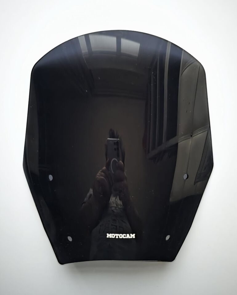 MOTOCAM Bmw R 1300 GS Ön Cam 2023-2026 Model 38cm Siyah Renkli 4mm ORİJİNAL BOYLU