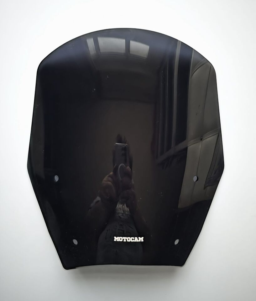 MOTOCAM Bmw R 1300 GS Ön Cam 2023-2026 Model 38cm Siyah Renkli 4mm ORİJİNAL BOYLU