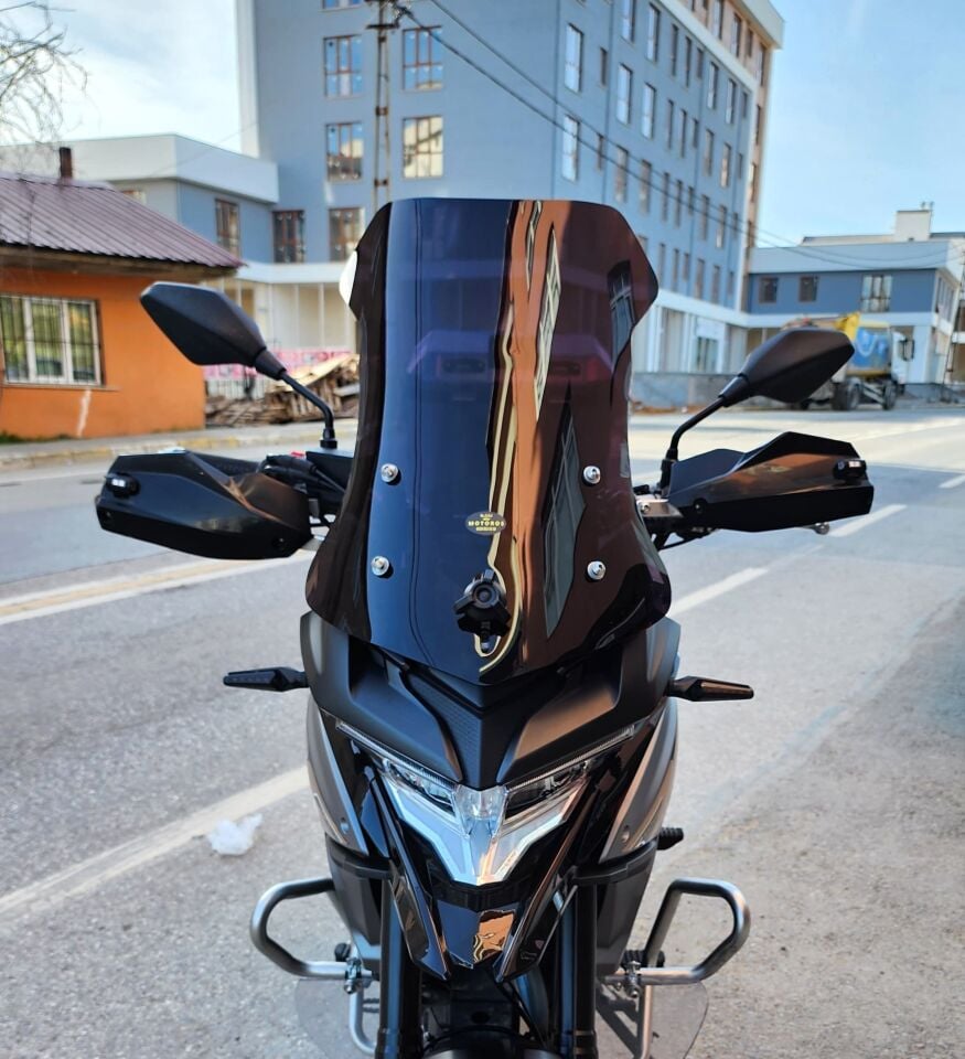 MOTOCAM Voge DSX 650 Ön Cam 2022 Model 55cm Siyah Renkli 4mm KISA