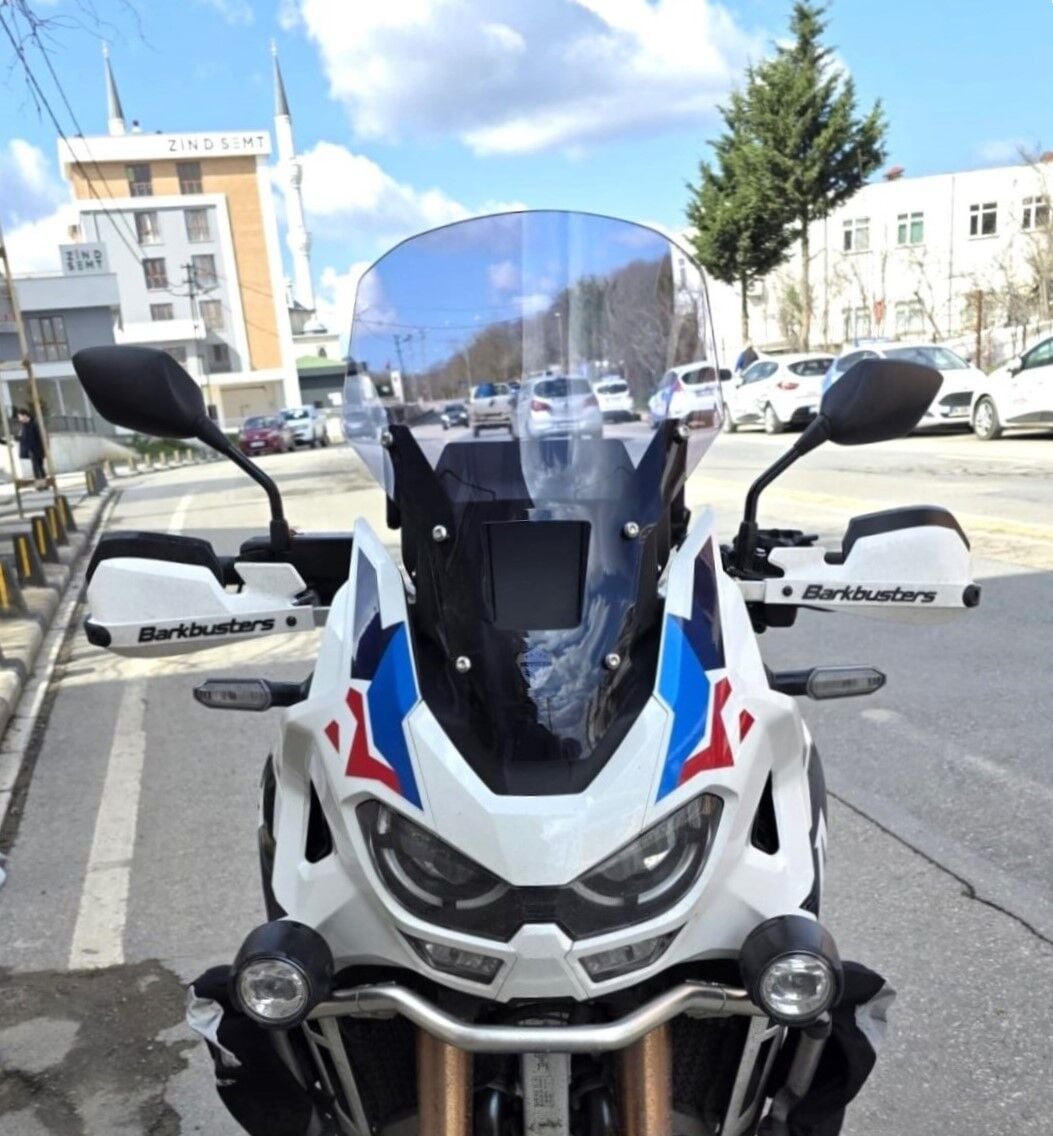 MOTOCAM Honda Africa twin CRF 1100 L4 Ön Cam 2023-2026 Model 46cm Füme Renkli 4mm ORİJİNAL BOYLU