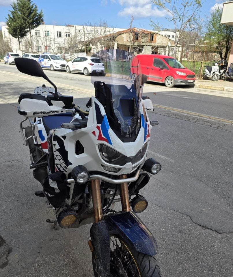 MOTOCAM Honda Africa twin CRF 1100 L4 Ön Cam 2023-2026 Model 46cm Füme Renkli 4mm ORİJİNAL BOYLU