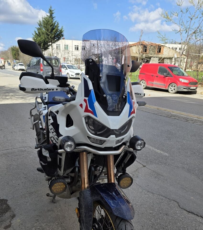 MOTOCAM Honda Africa twin CRF 1100 L4 Ön Cam 2023-2026 Model 46cm Füme Renkli 4mm ORİJİNAL BOYLU