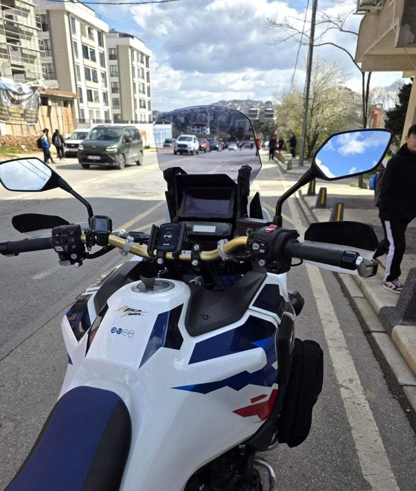 MOTOCAM Honda Africa twin CRF 1100 L4 Ön Cam 2023-2026 Model 46cm Füme Renkli 4mm ORİJİNAL BOYLU