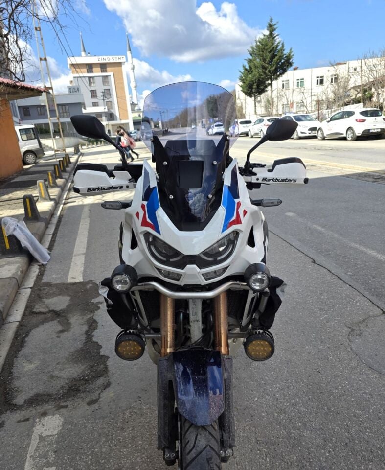 MOTOCAM Honda Africa twin CRF 1100 L4 Ön Cam 2023-2026 Model 46cm Füme Renkli 4mm ORİJİNAL BOYLU