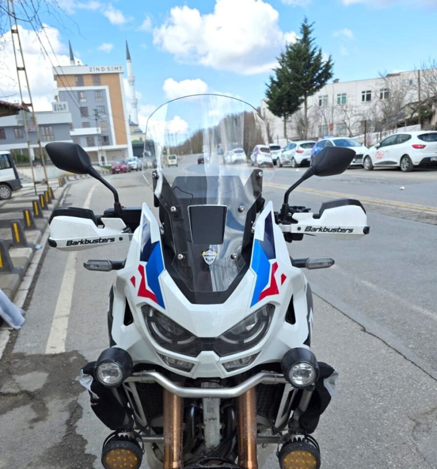 MOTOCAM Honda Africa twin CRF 1100 L4 Ön Cam 2023-2026 Model 46cm Şeffaf Renkli  ORİJİNAL BOYLU