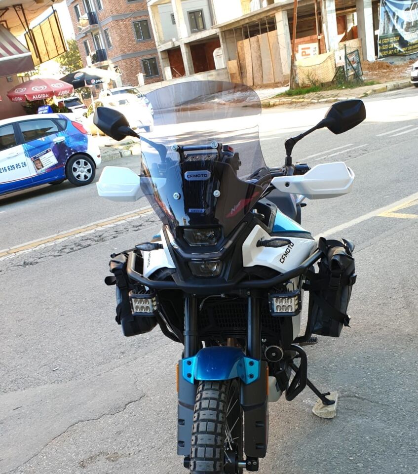 MOTOCAM CF Moto 450 MT Ön Cam 2023-2026 Model 41cm Füme Renkli 4mm