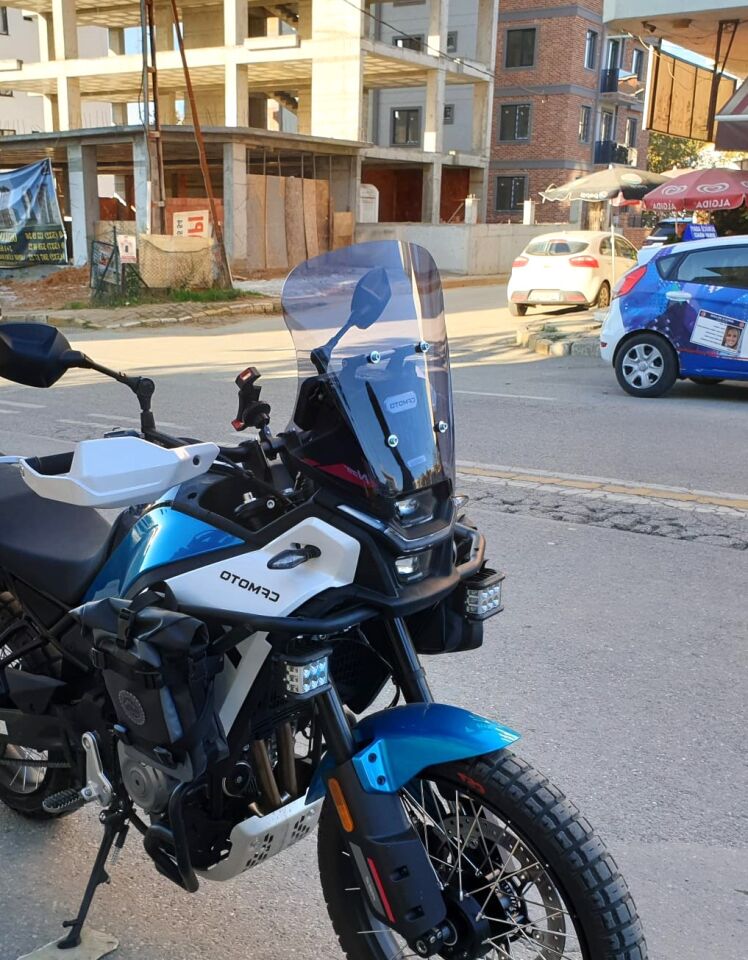 MOTOCAM CF Moto 450 MT Ön Cam 2023-2026 Model 41cm Füme Renkli 4mm