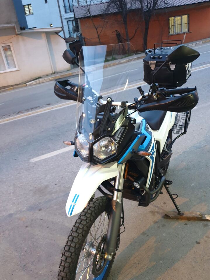 MOTOCAM Voge Rally 250 Ön Cam 2022-2026 Model 51cm Şeffaf Renkli 4mm