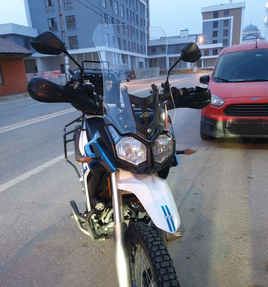 MOTOCAM Voge Rally 250 Ön Cam 2022-2026 Model 51cm Şeffaf Renkli 4mm