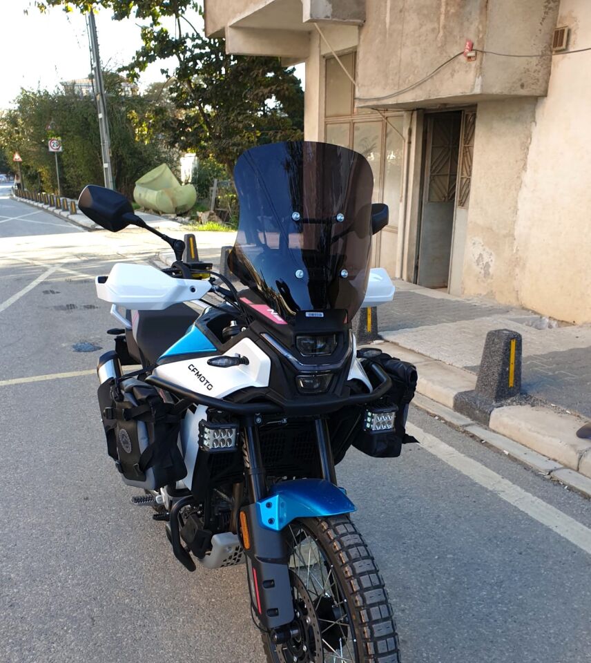 MOTOCAM CF Moto 450 MT Ön Cam 2023-2026 Model 41cm Siyah Renkli 4mm